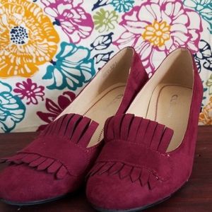 Burgundy heels